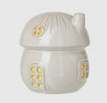 White Ceramic Mushroom LED House