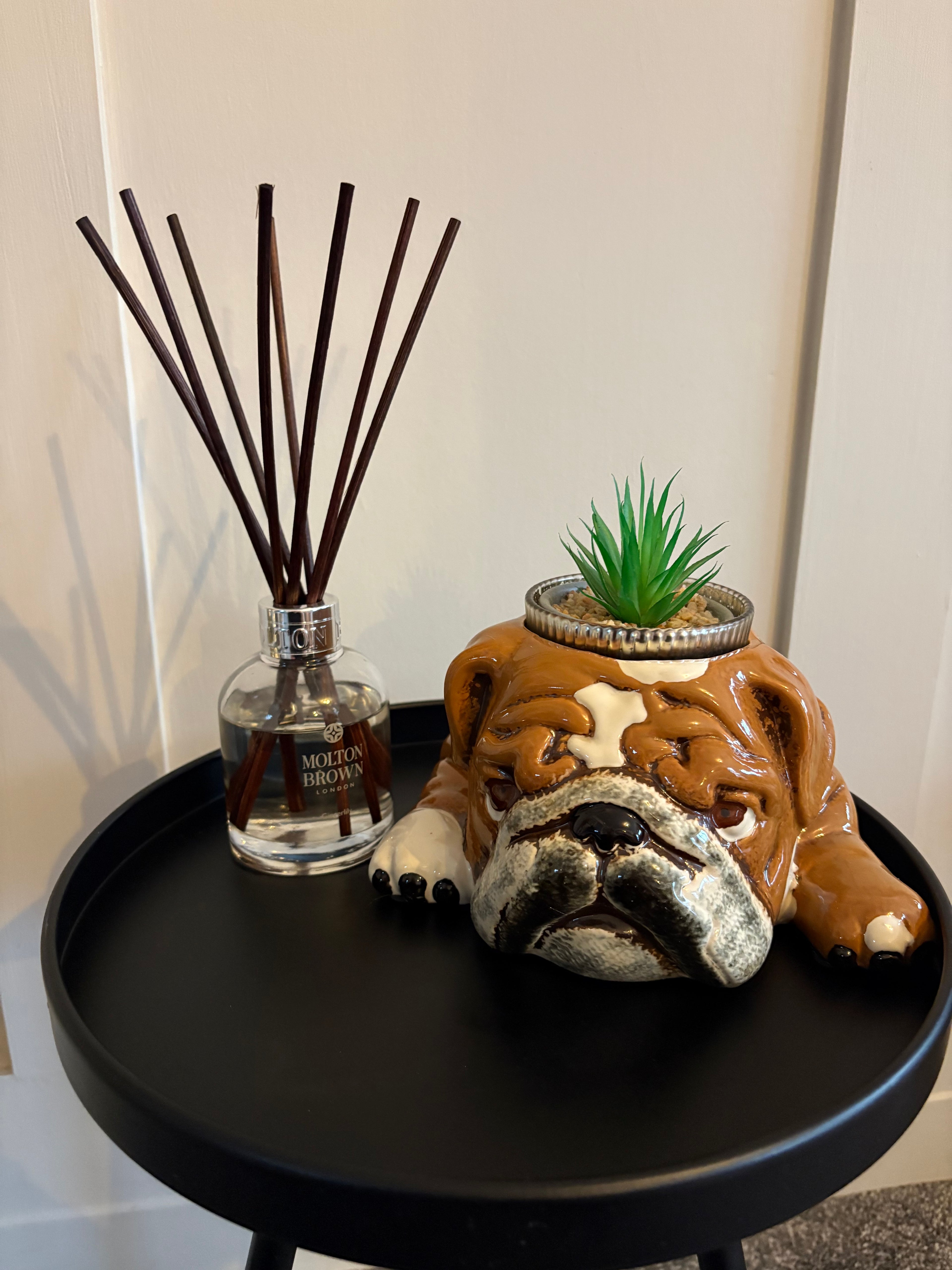 British Bulldog Plant Pot