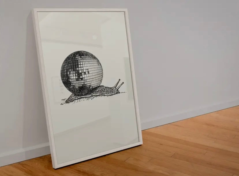 Disco Snail A4 Print