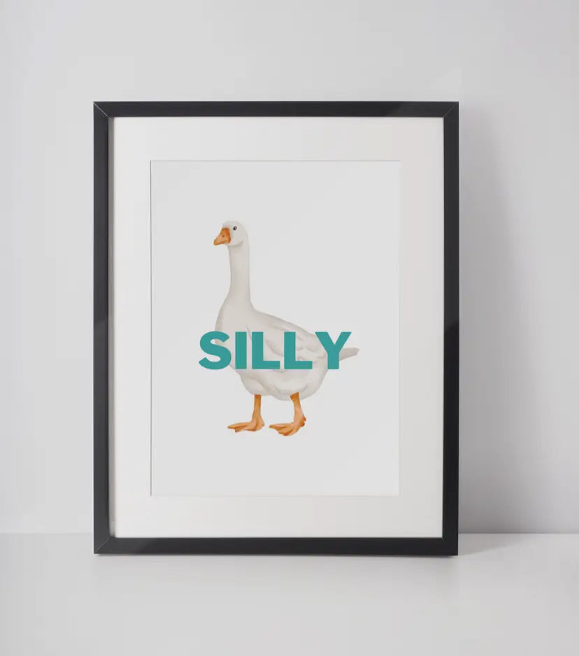 Silly Goose A4 Print