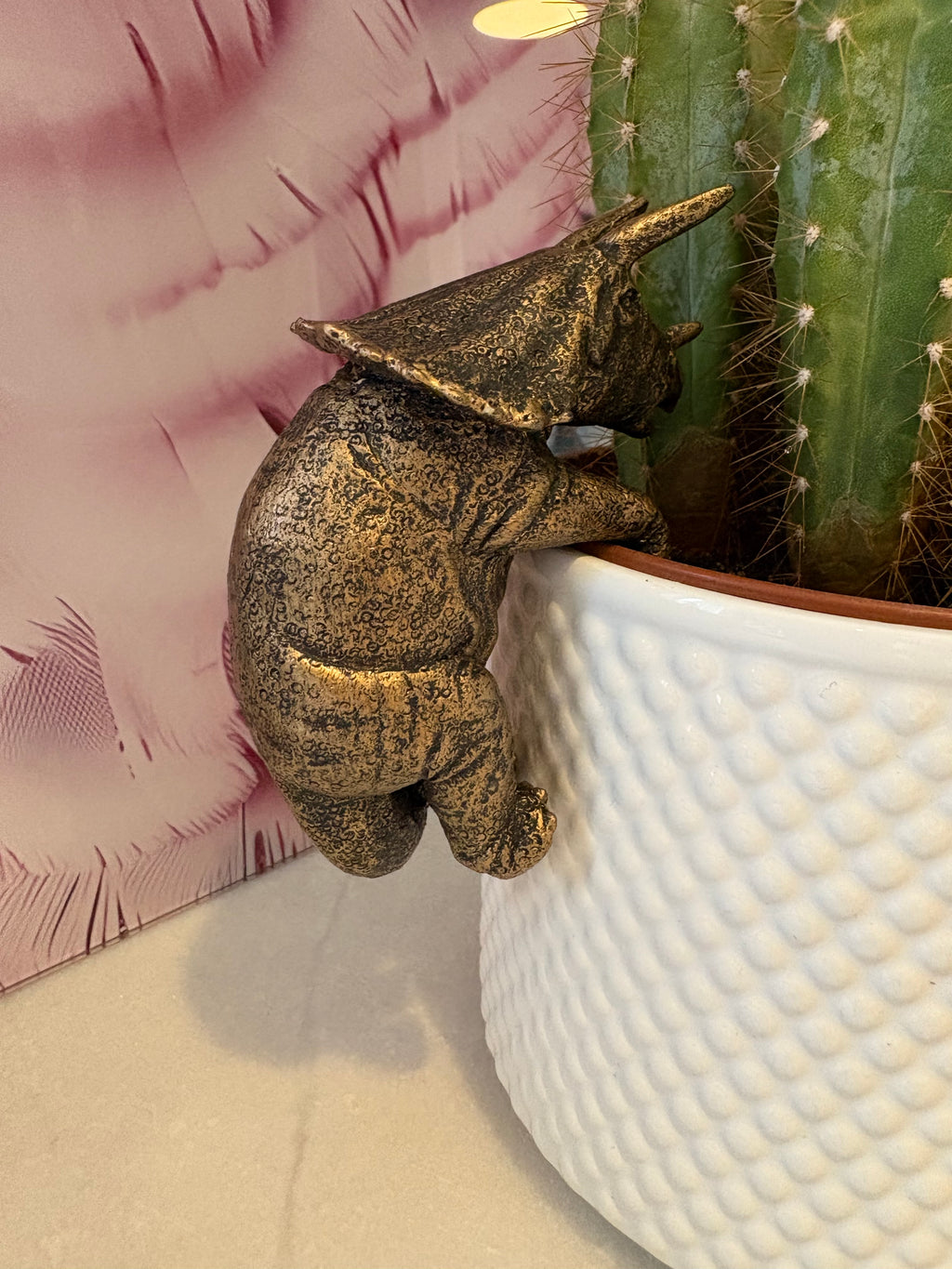 Triceratops Pot Buddies Pot Hanger
