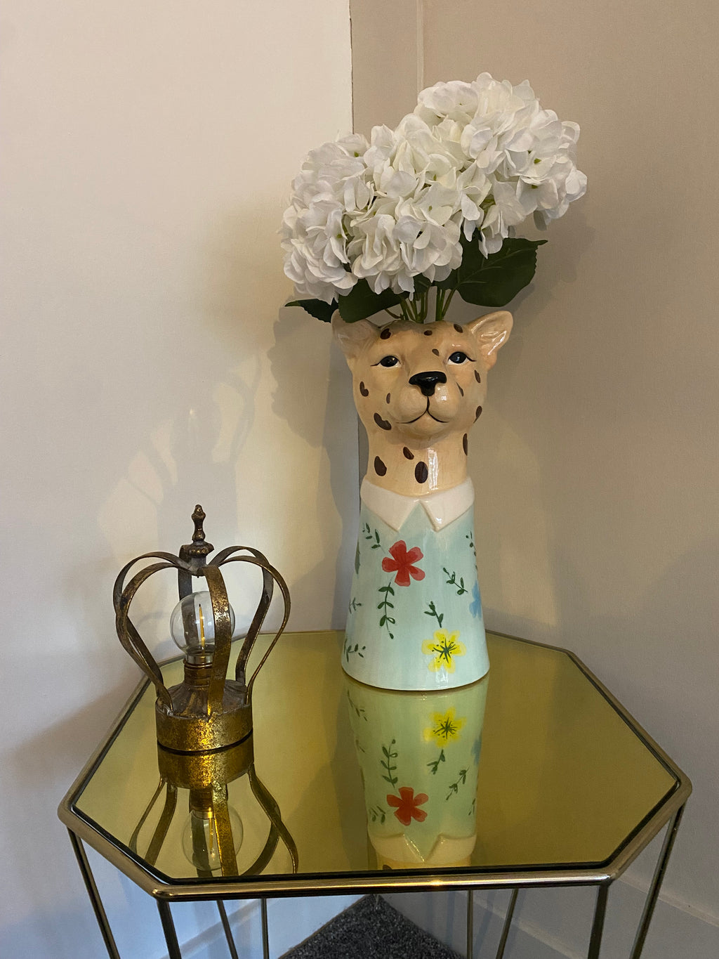 Colourful Leopard Vase