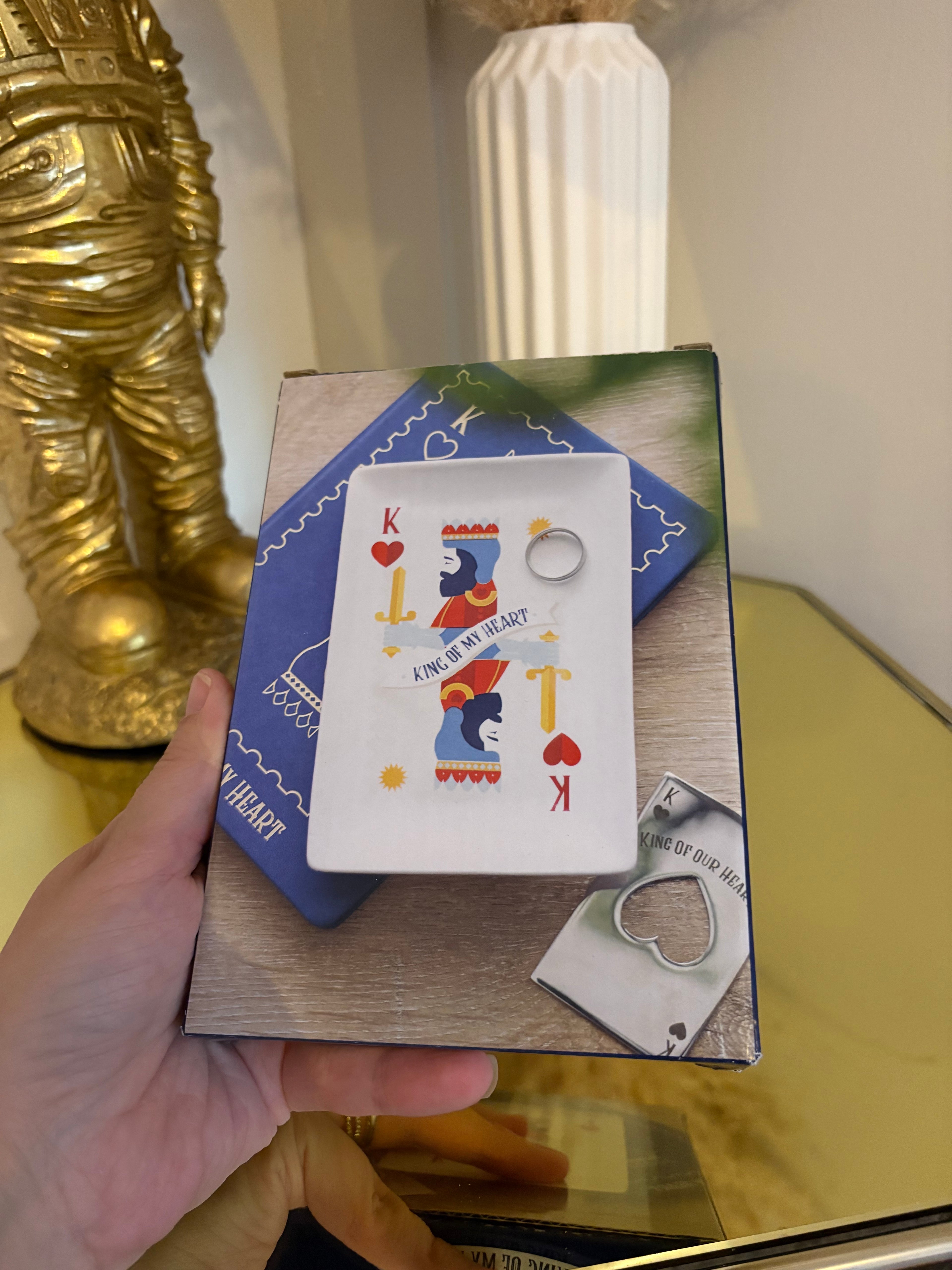 King of My Heart Trinket Dish