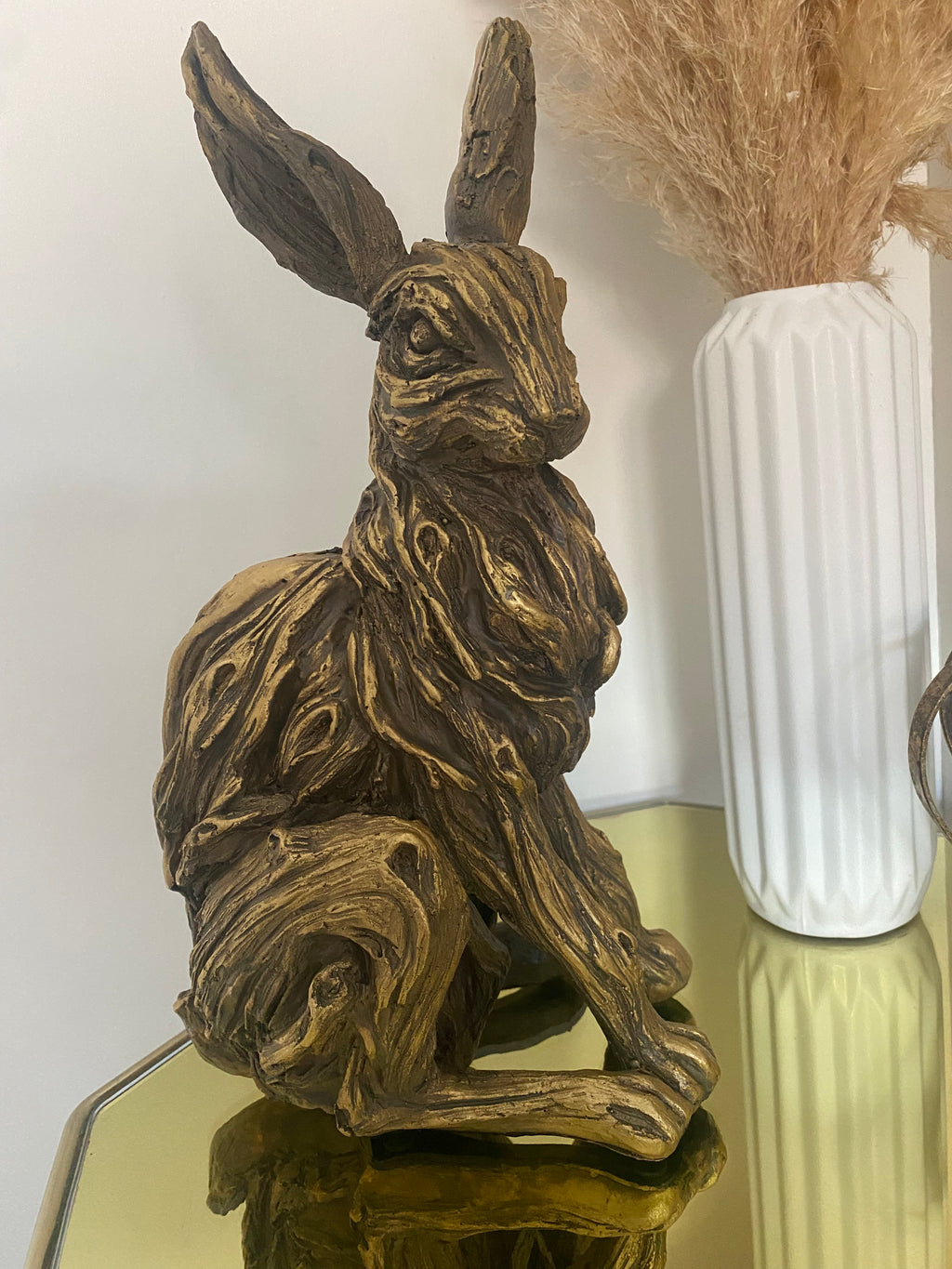 Gold Sculpted Hare
