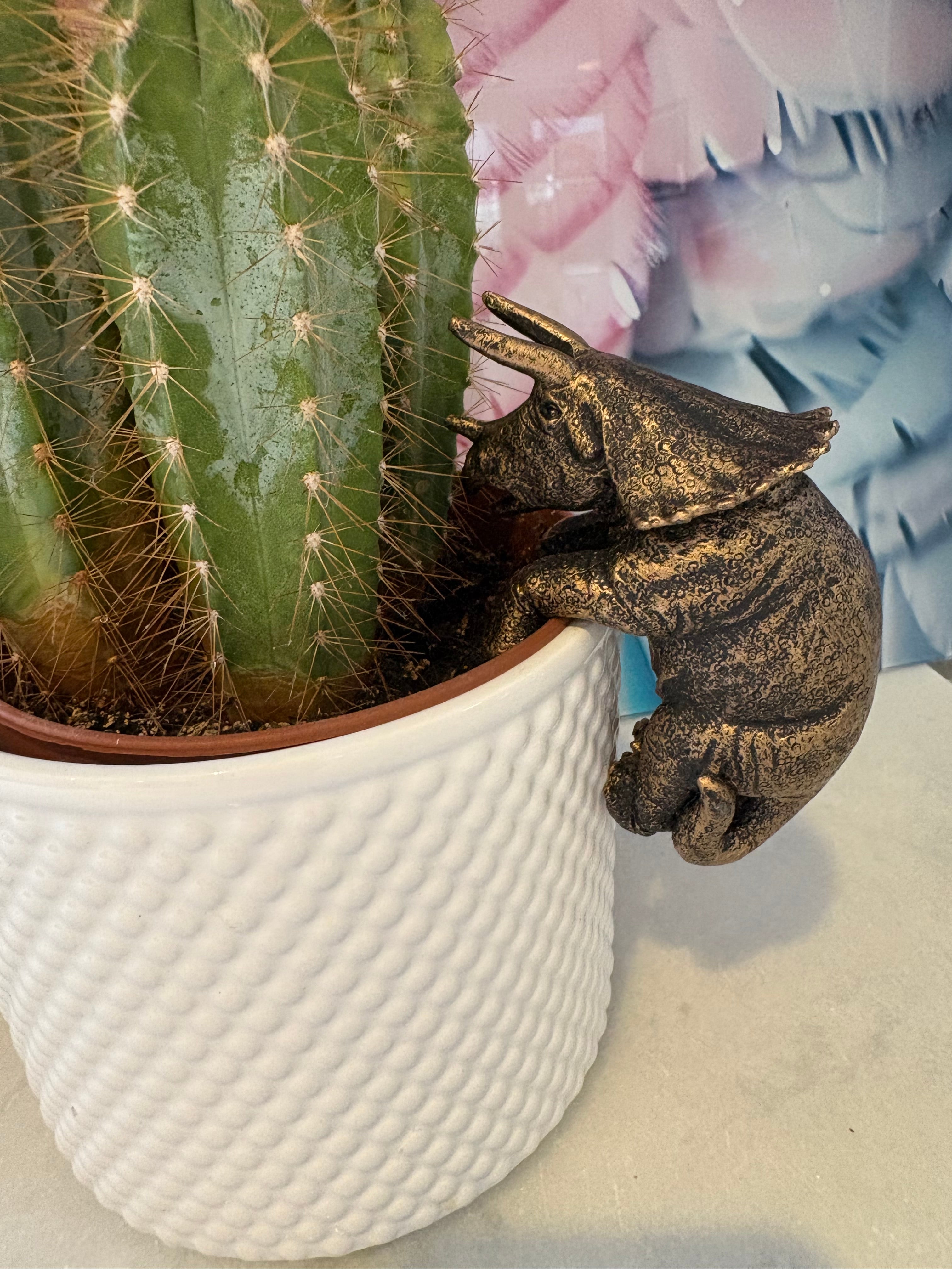 Triceratops Pot Buddies Pot Hanger