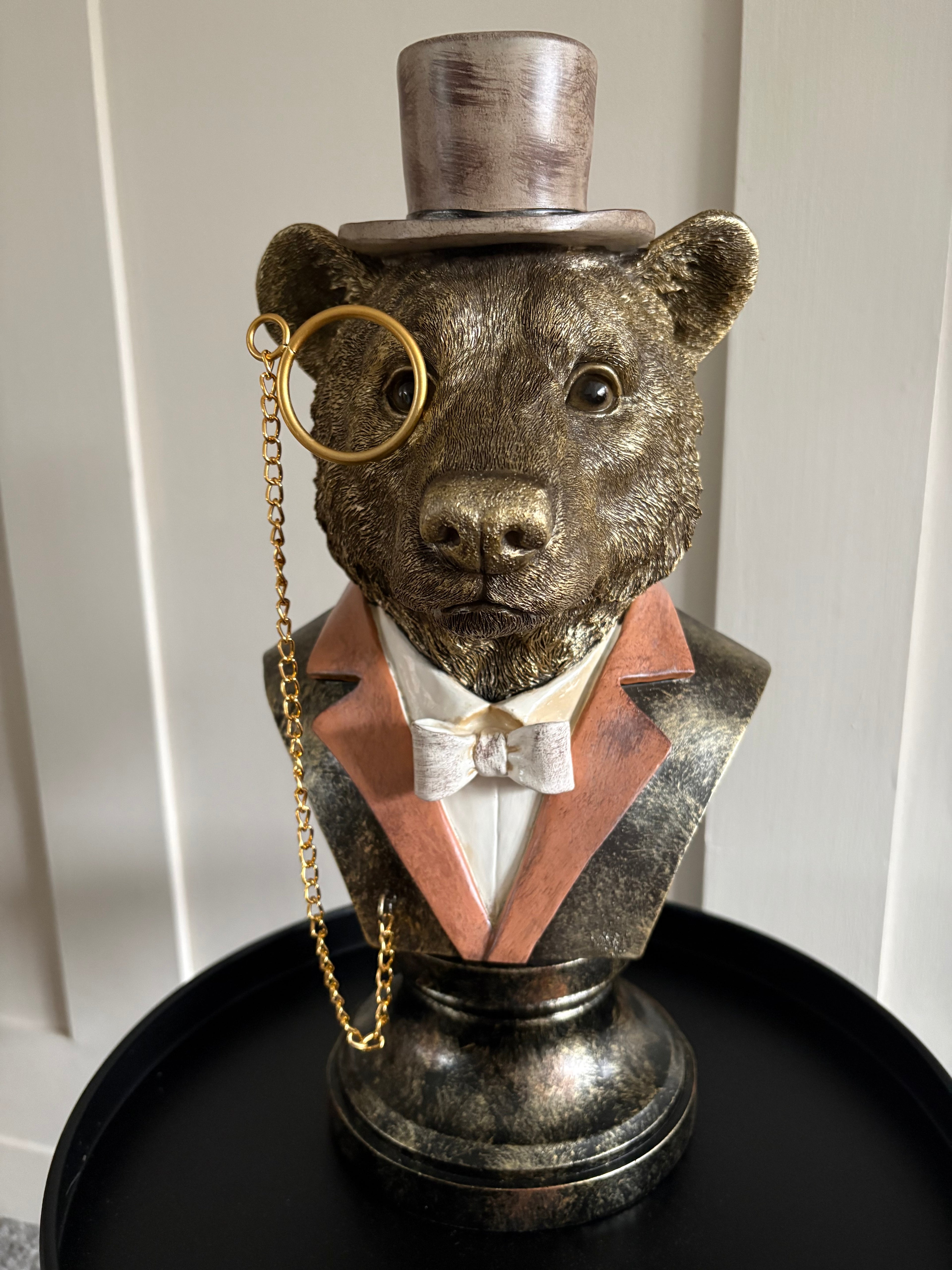 Gold Bear Bust