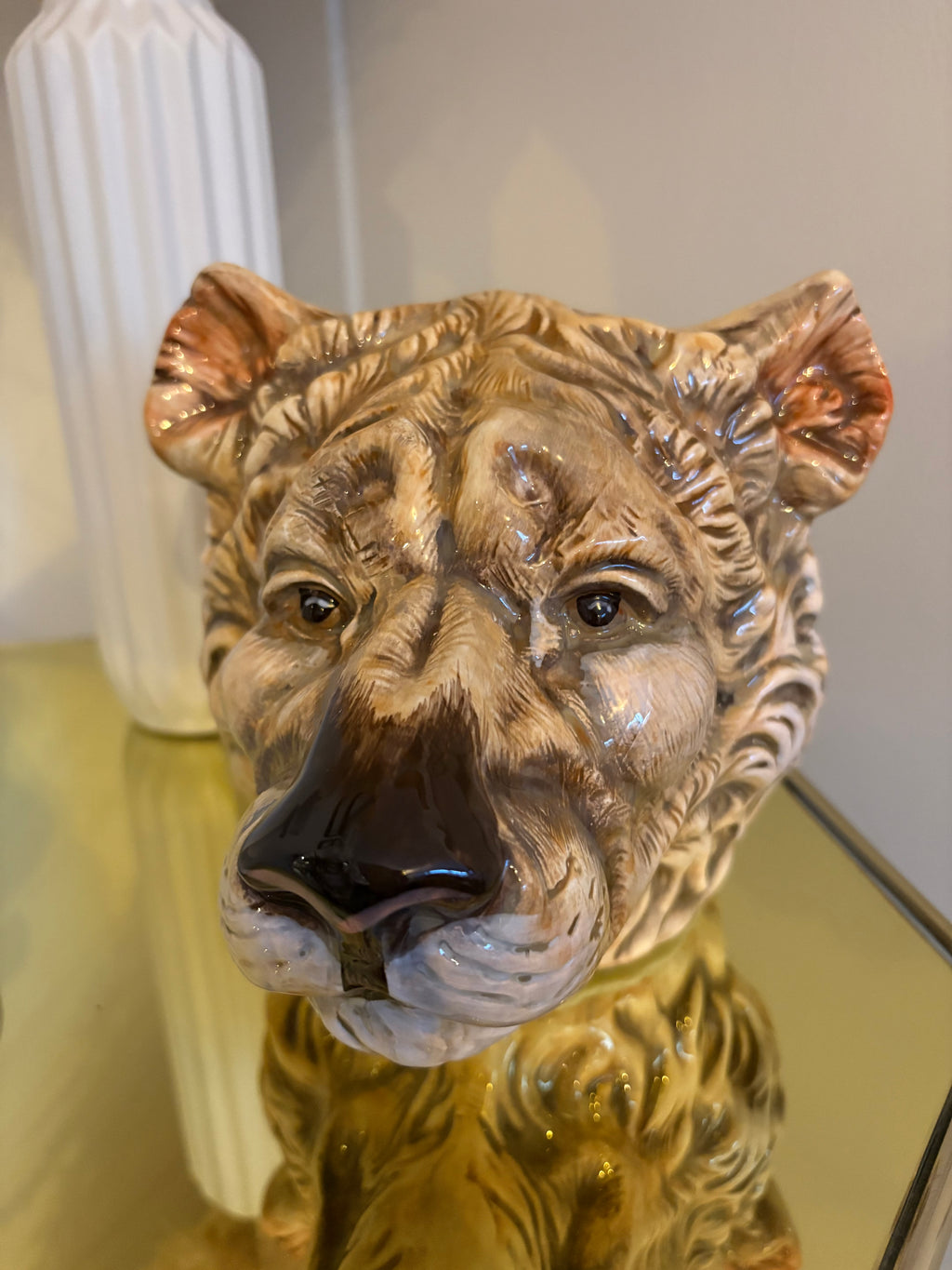 Lioness Plant Pot Vase