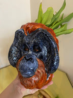 Orangutan Wall Sconce Vase