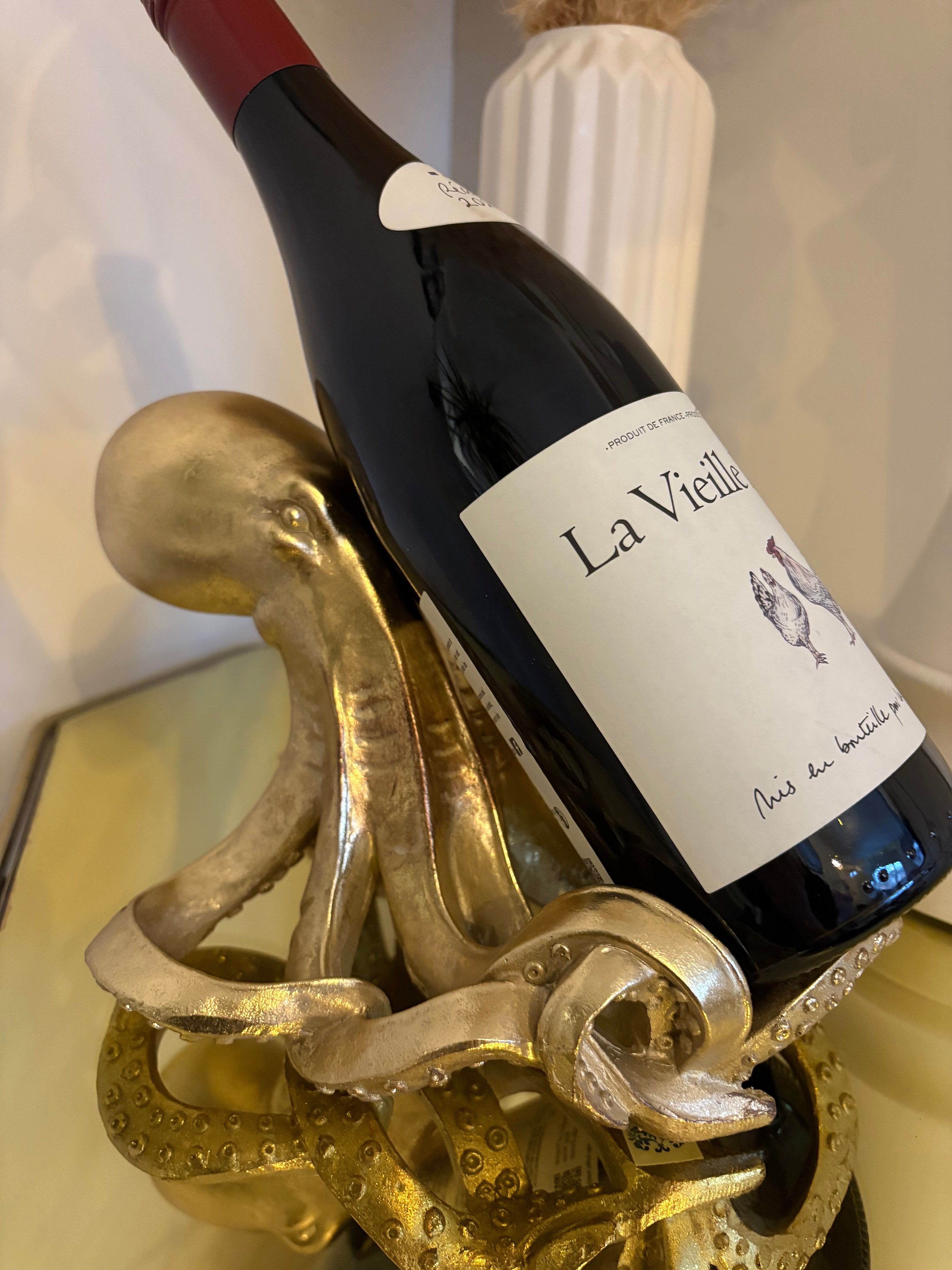 Gold Octopus Bottle Holder
