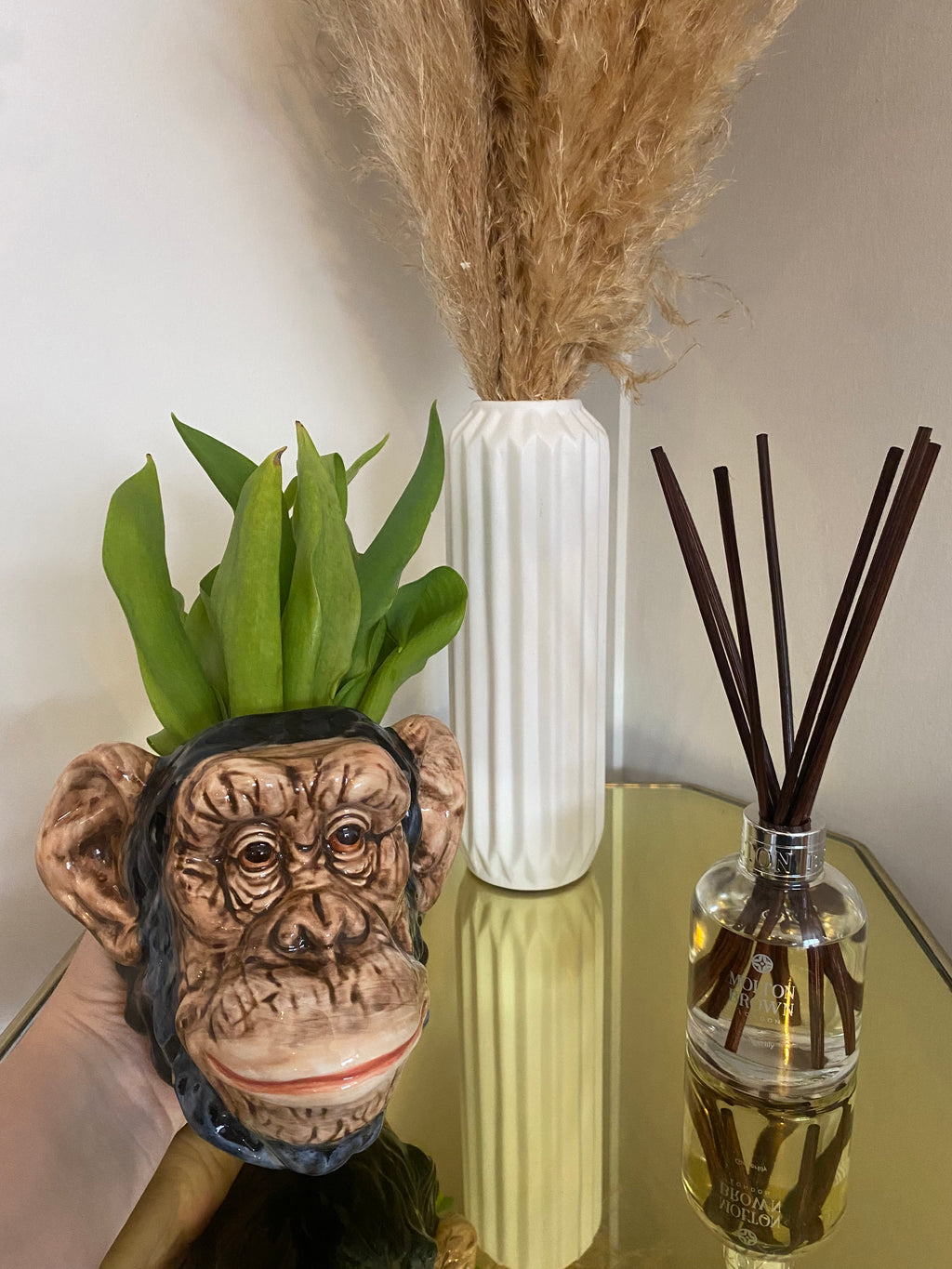 Chimp Wall Sconce Vase