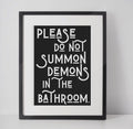 Please Do Not Summon Demons A4 Print