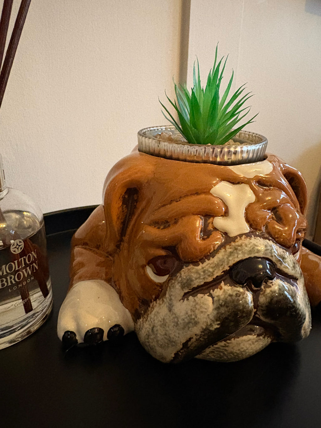 British Bulldog Plant Pot