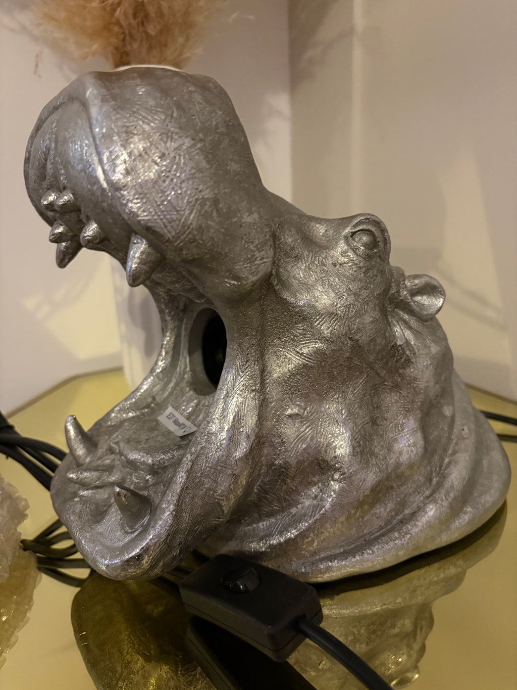 Roaring Hippo Lamp