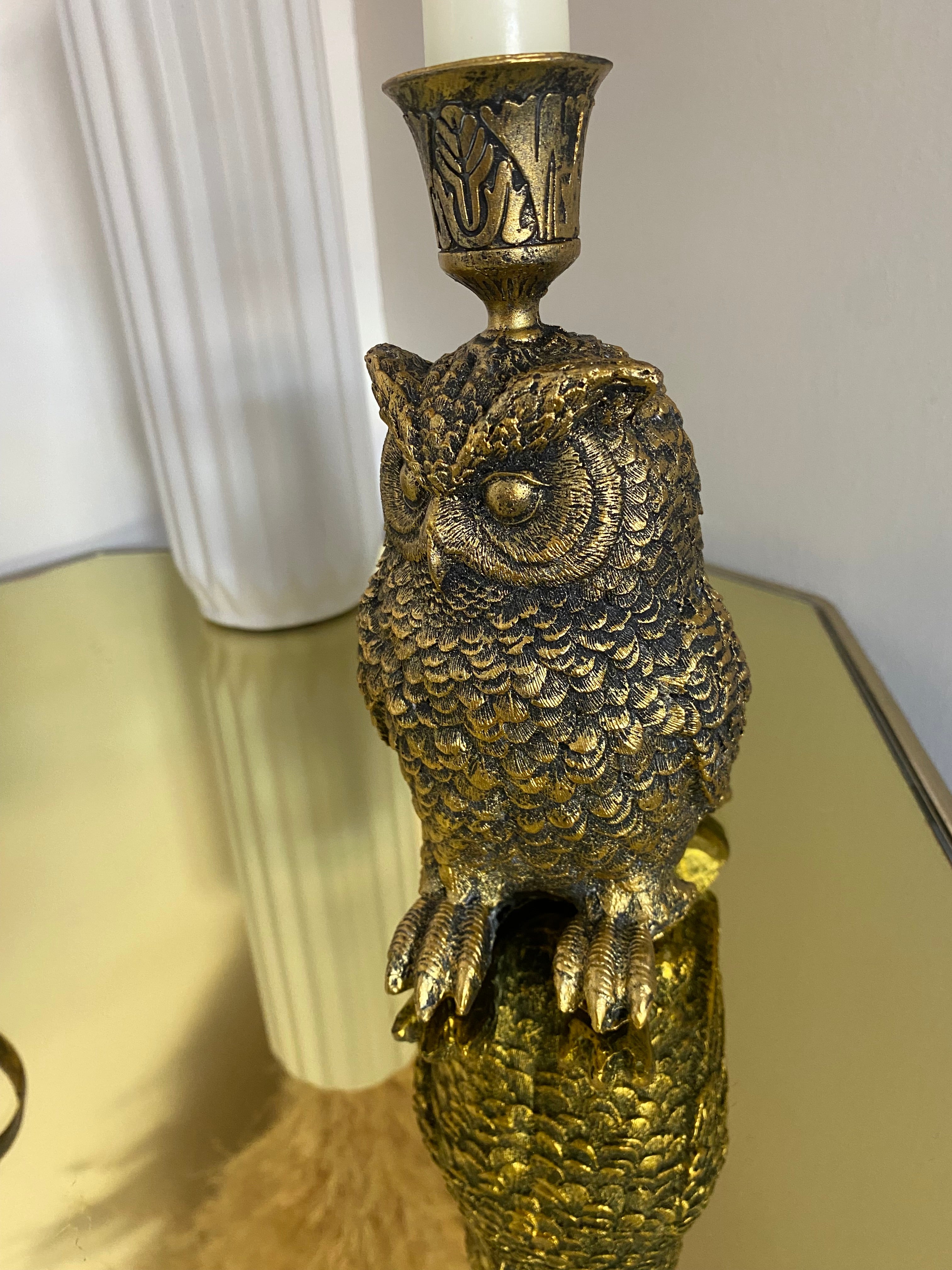 Owl Candlestick Holder