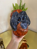Orangutan Wall Sconce Vase