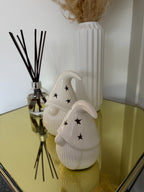 Pair of White Ceramic LED Gonks