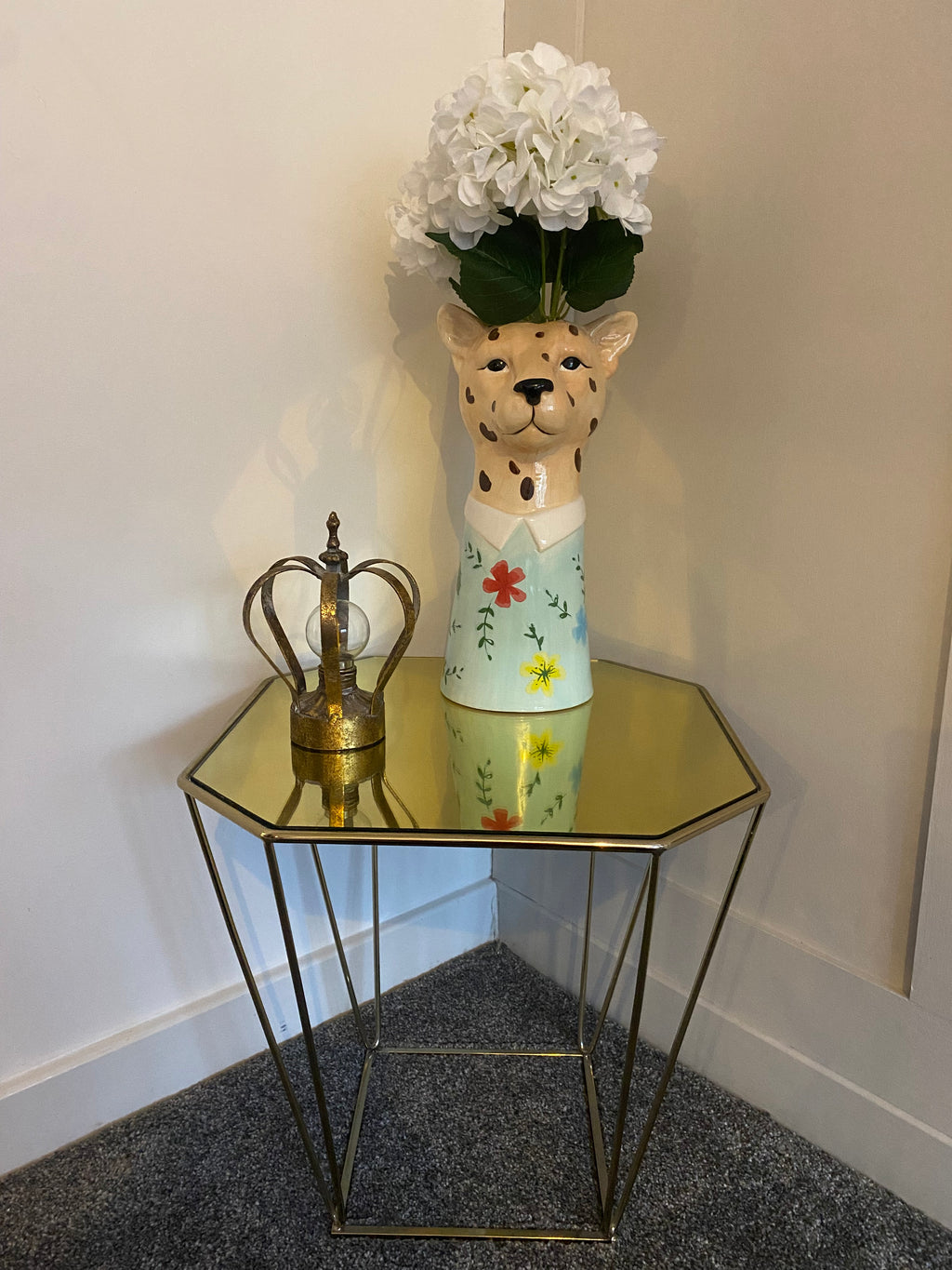 Colourful Leopard Vase
