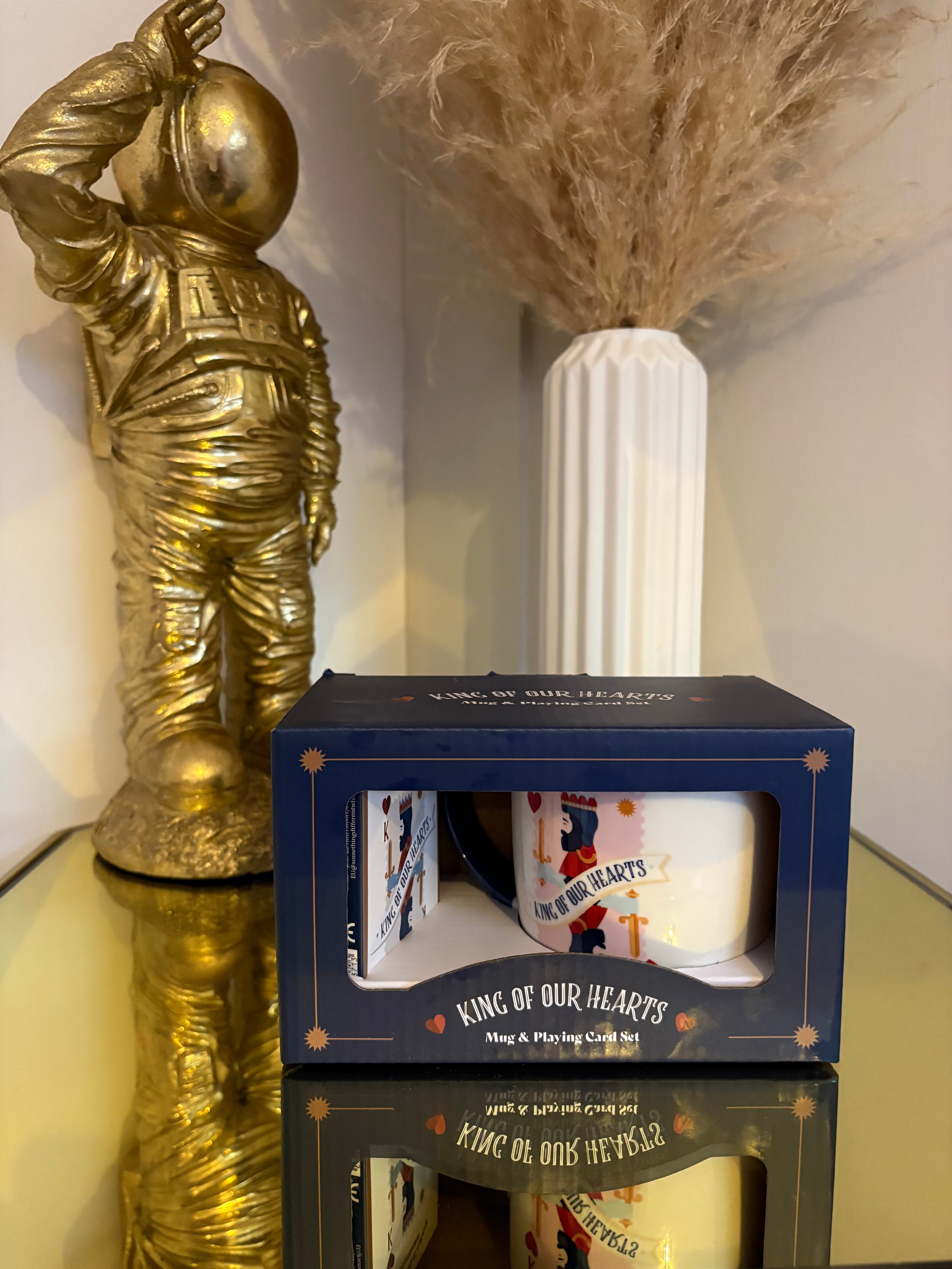 King Of Our Hearts Mug and Cards Gift set