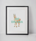 Drama Llama A4 Print