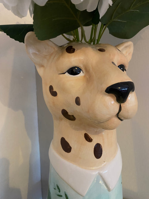 Colourful Leopard Vase
