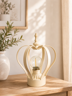 Cream Crown Lamp