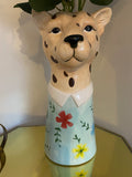Colourful Leopard Vase