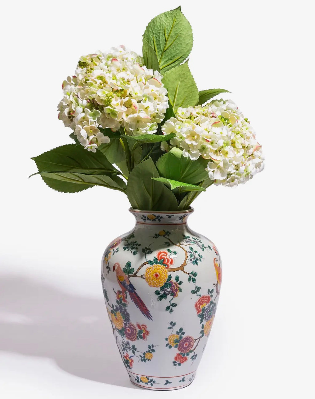 Tropical Birds and Flowers Vase