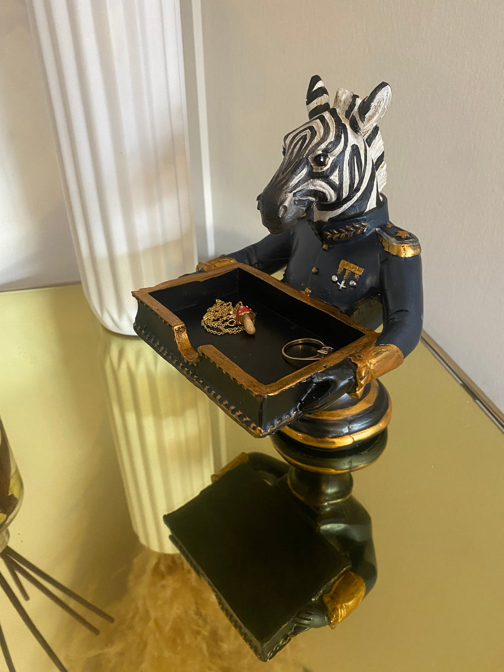 Zebra Trinket Tray
