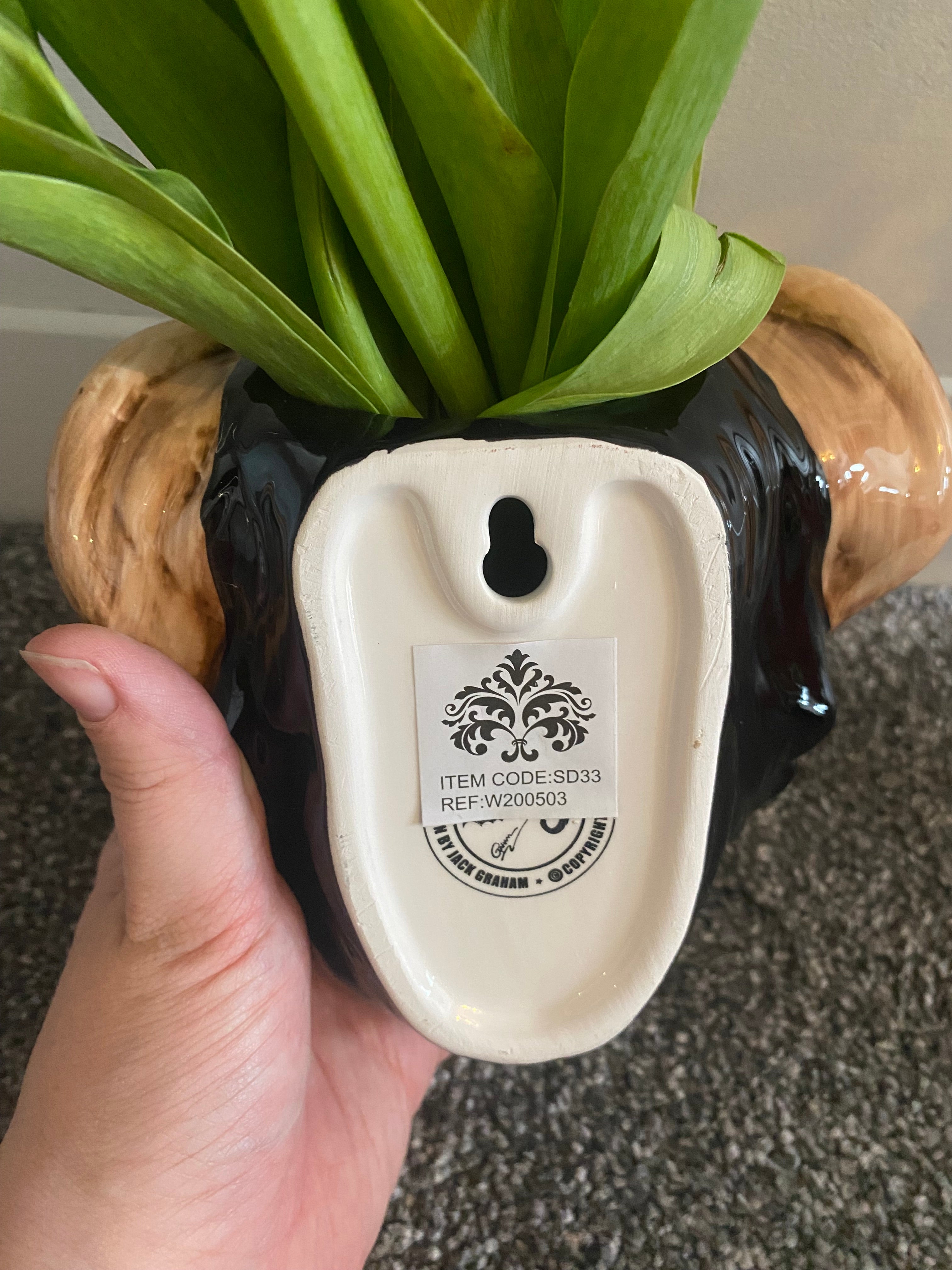Chimp Wall Sconce Vase