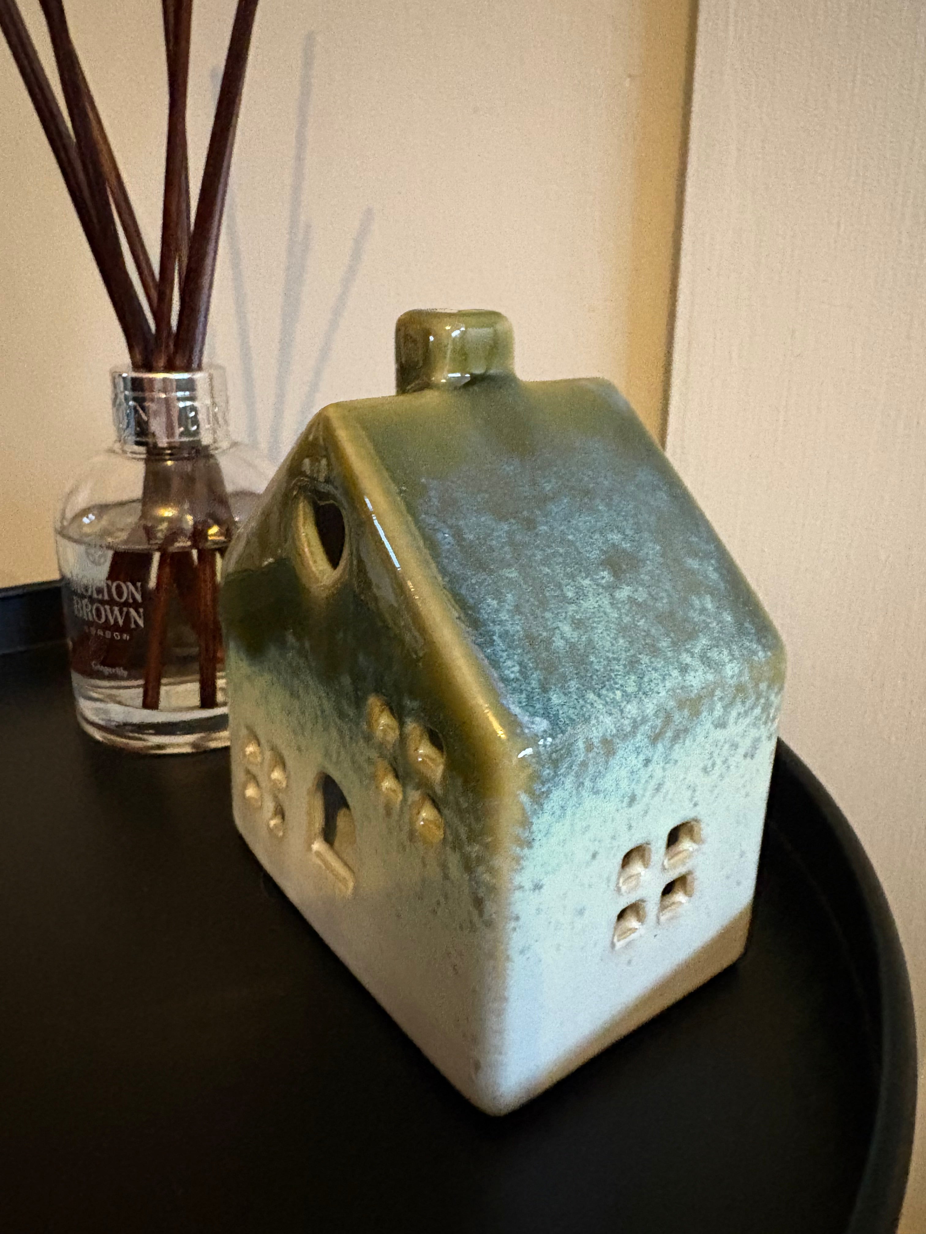 Green Ceramic LED House