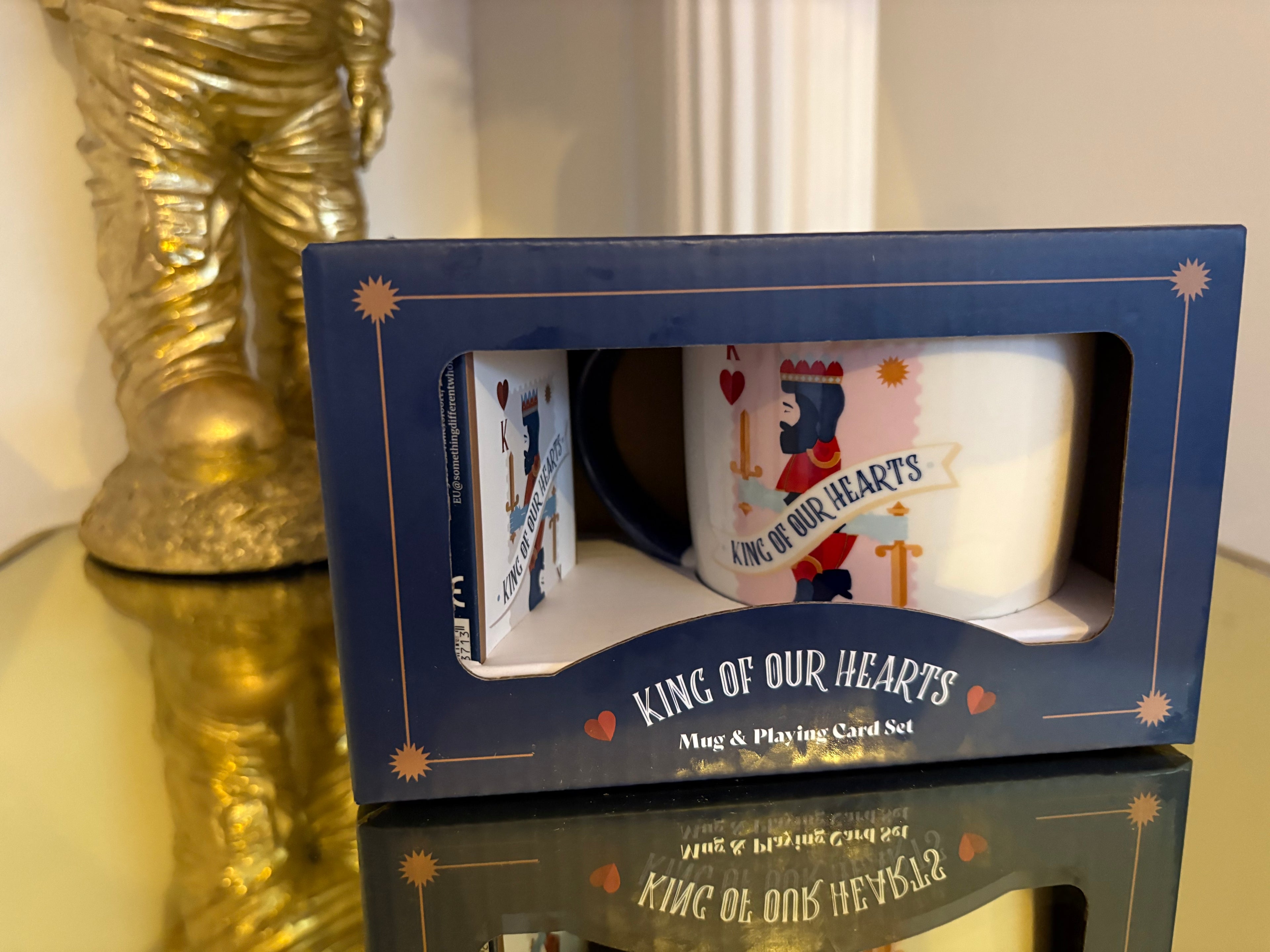 King Of Our Hearts Mug and Cards Gift set