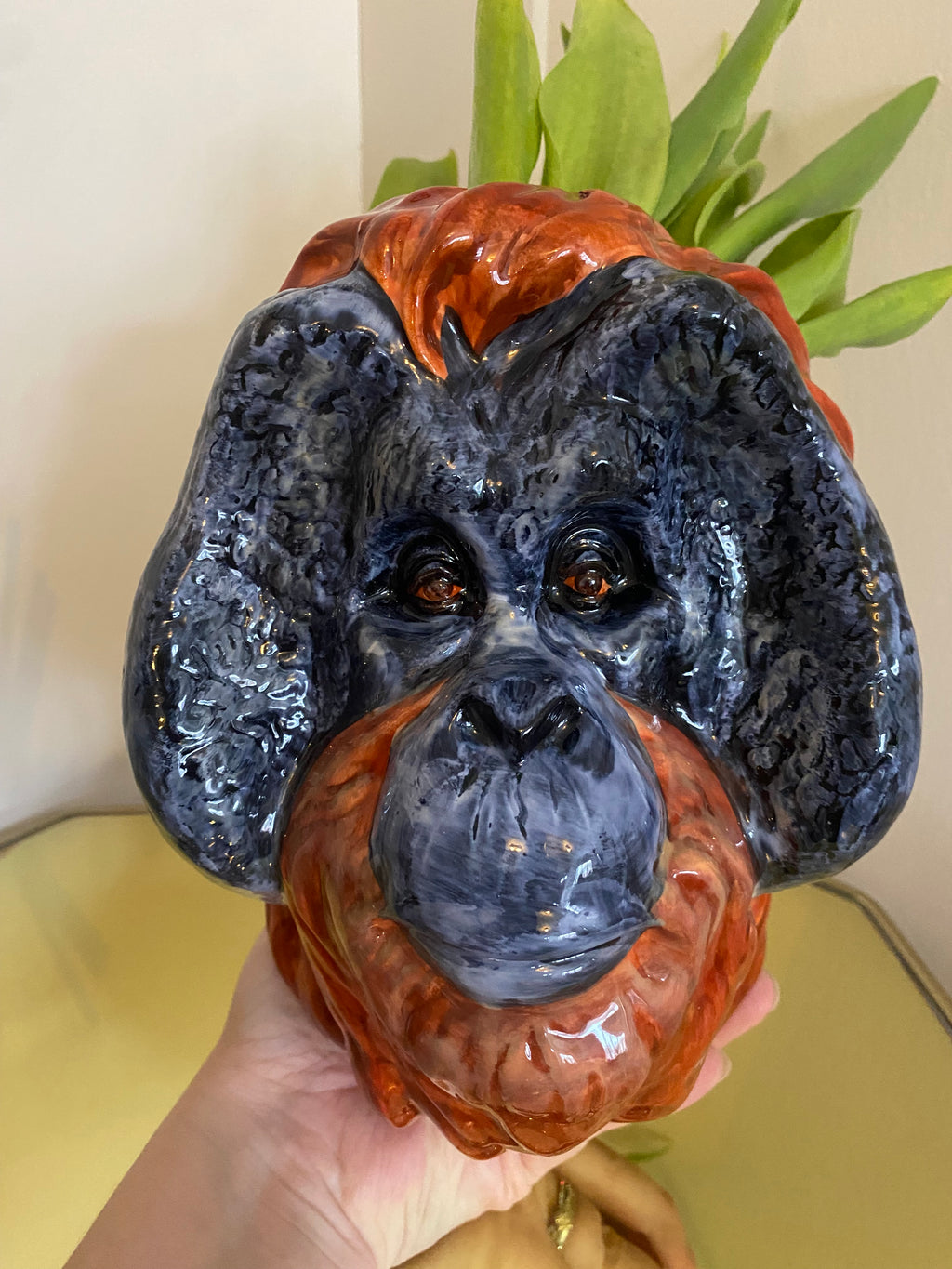 Orangutan Wall Sconce Vase