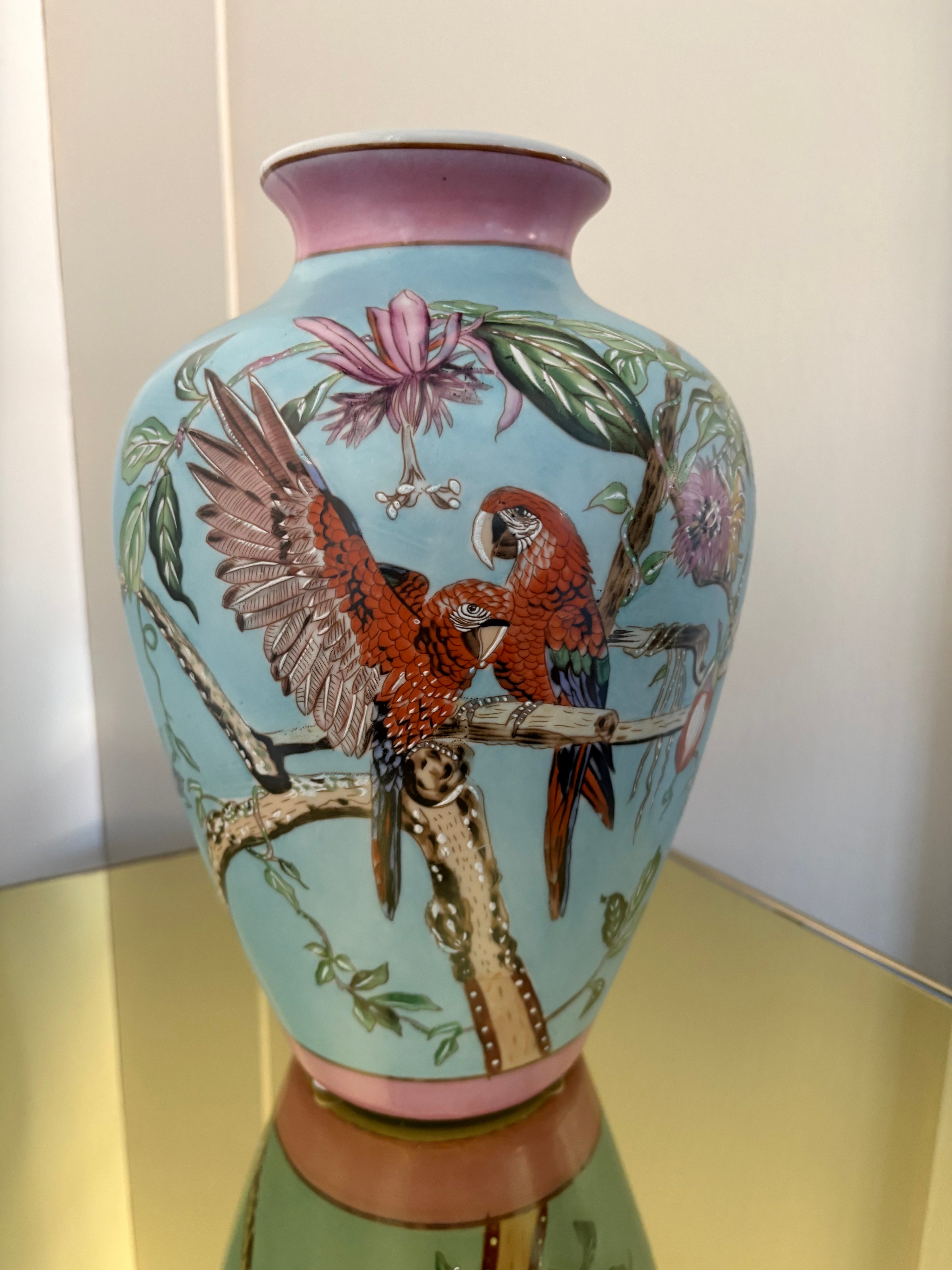 Macaw Tropical Vase