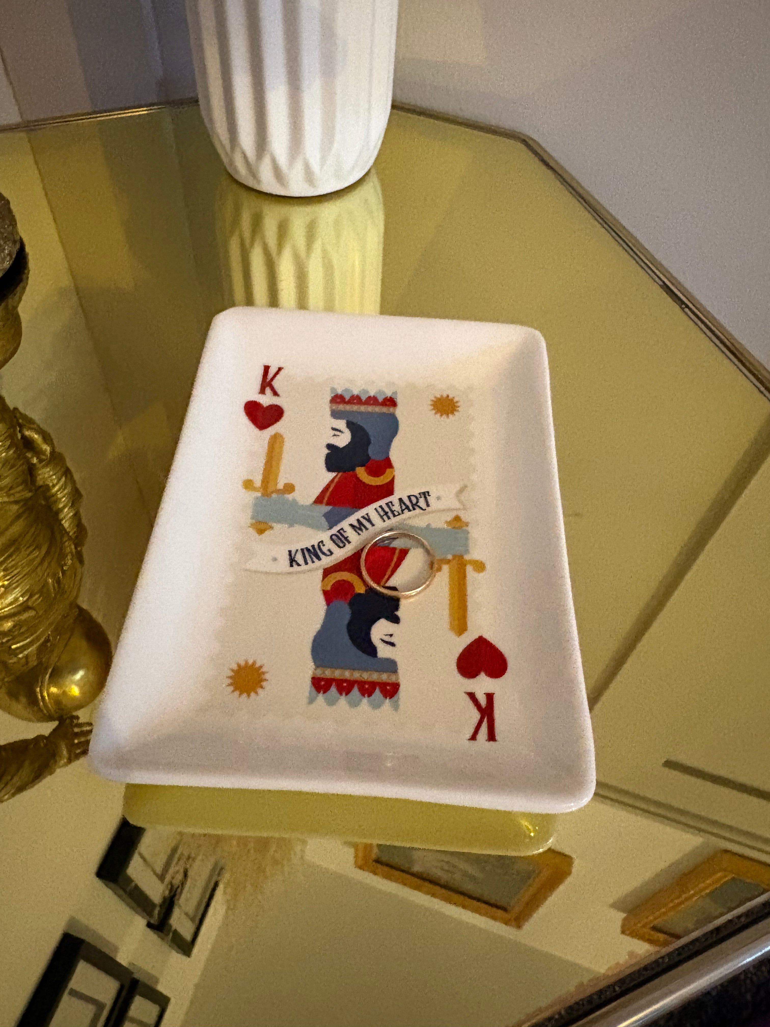 King of My Heart Trinket Dish