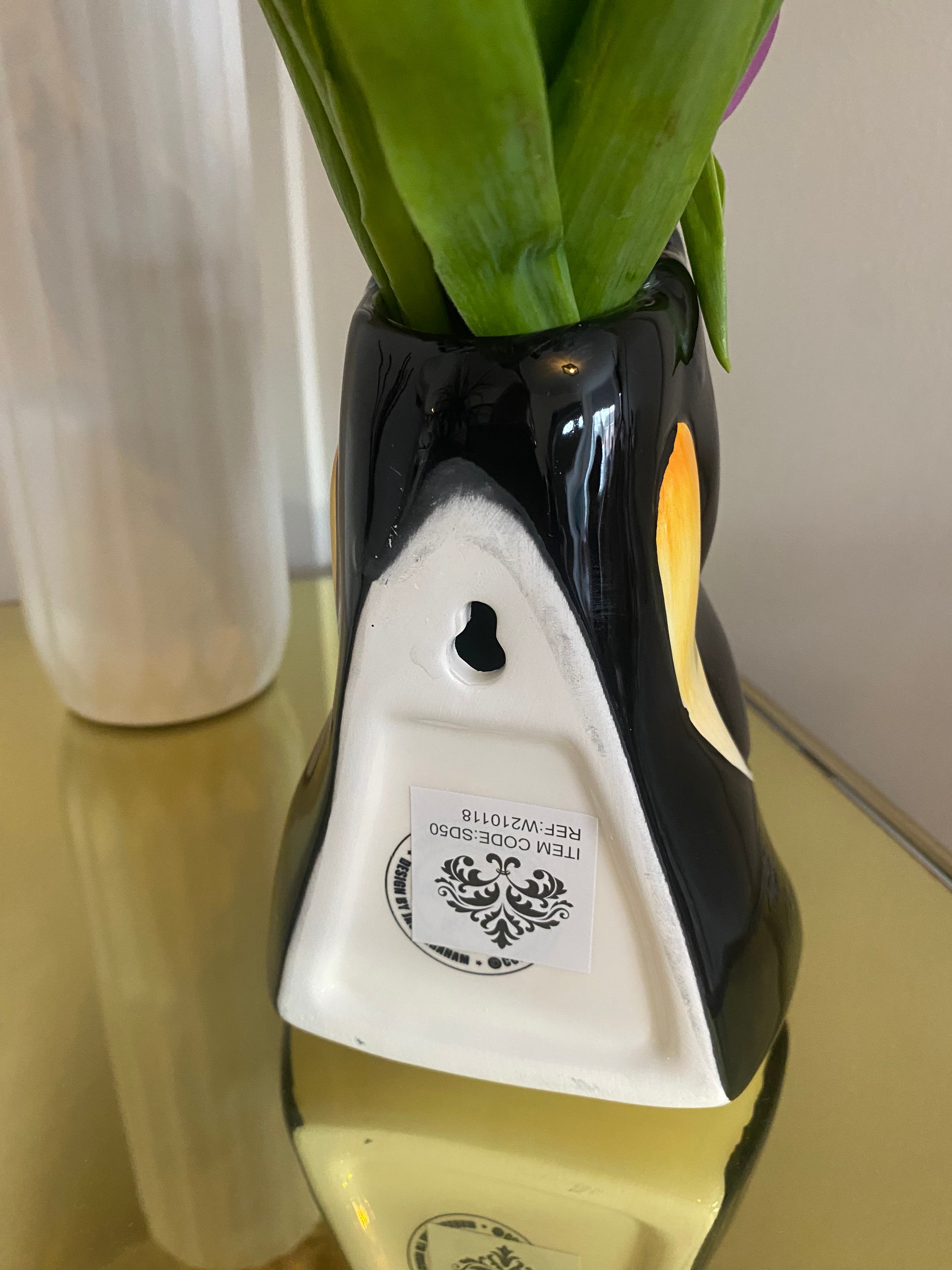 Penguin Wall Sconce Vase