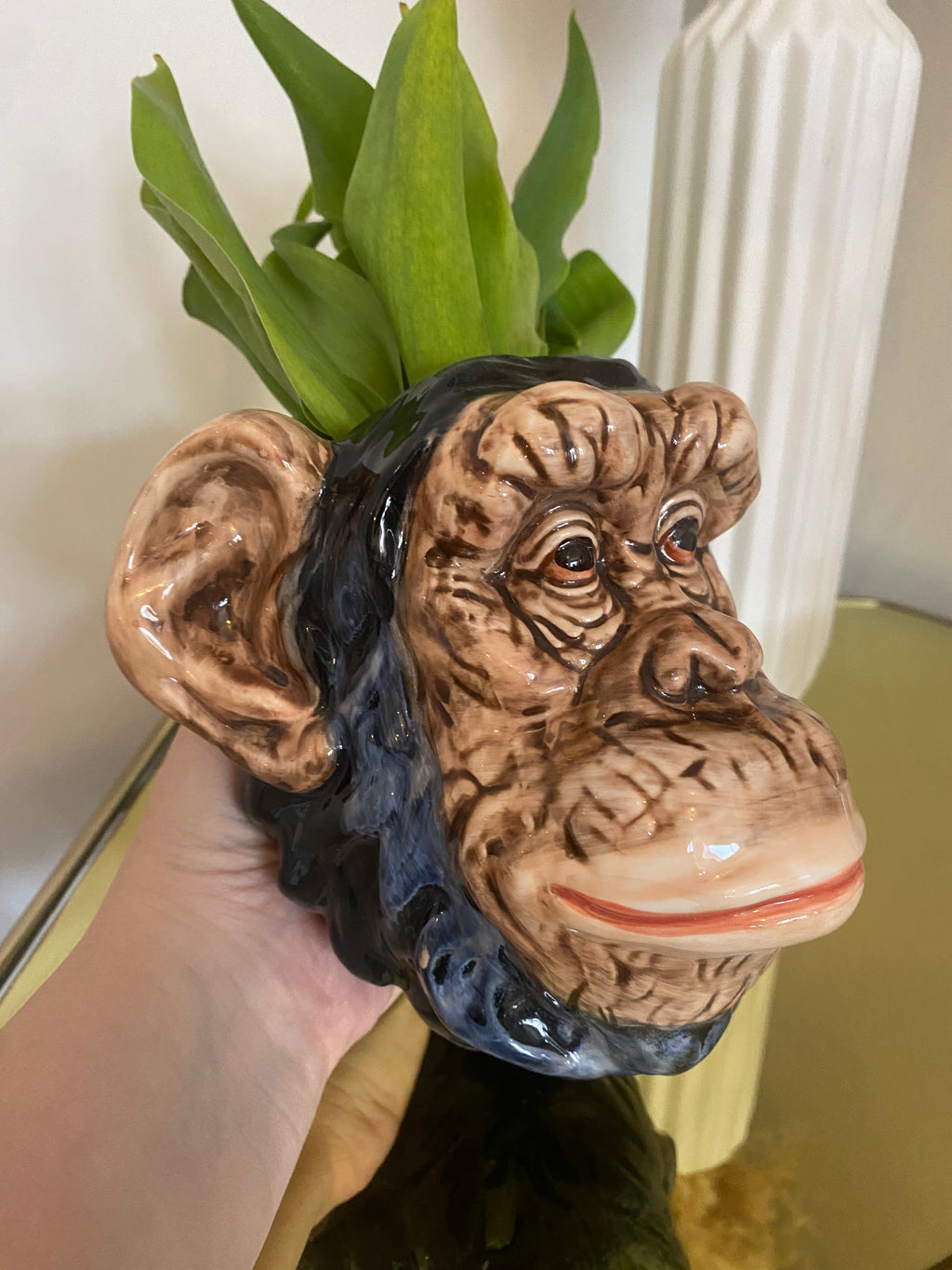 Chimp Wall Sconce Vase