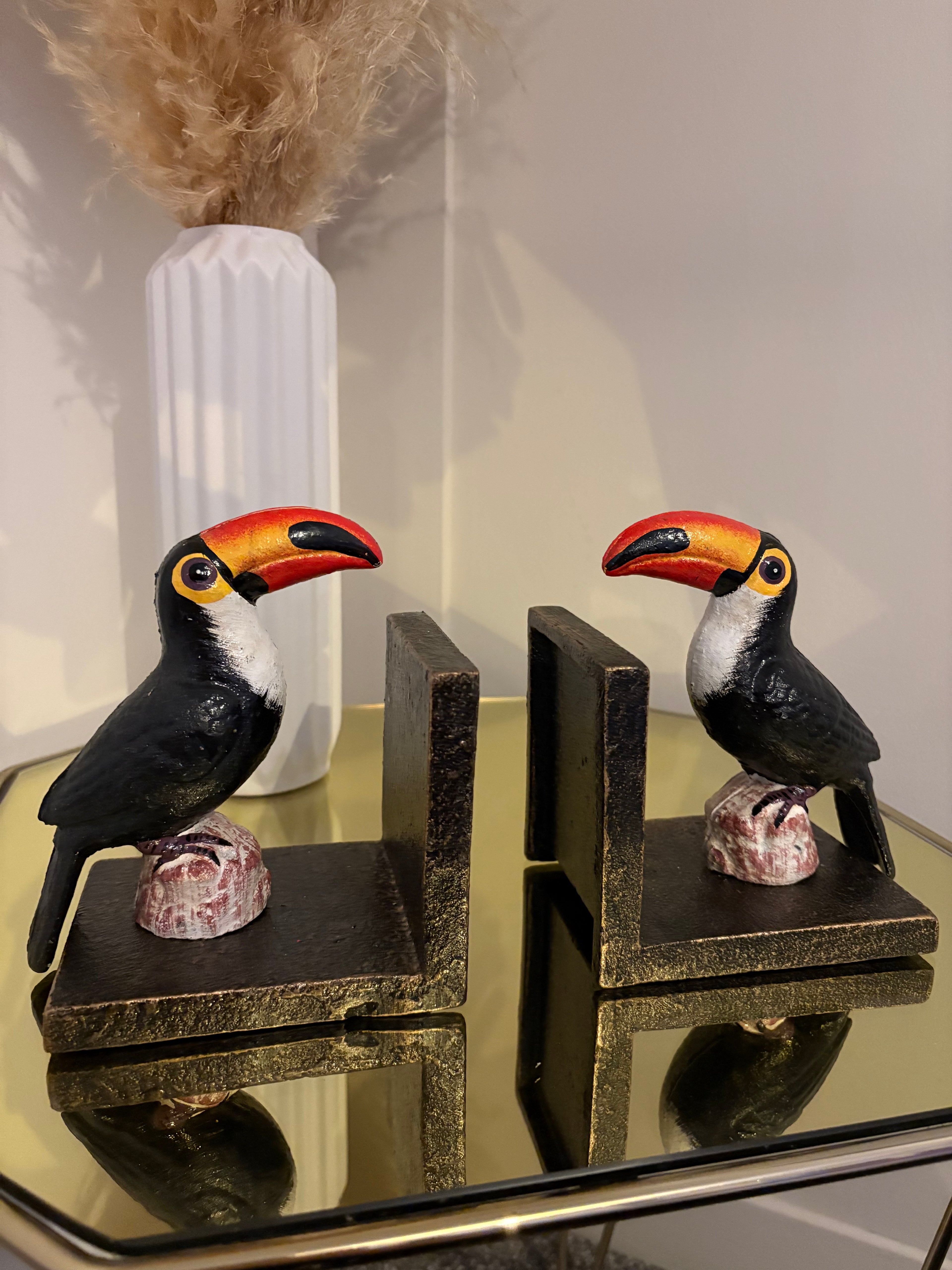 Toucan Book Ends, Cast Iron