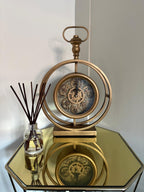 Vintage-Style Gear Clock - Steampunk Mechanical Moving Cog Display