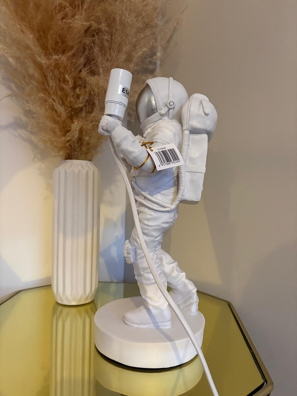 White Standing Astronaut Lamp